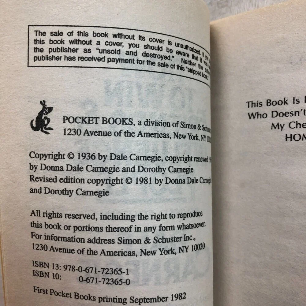 How to Win Friends & Influence People by Dale Carnegie Paperback Book - Picture 3 of 4